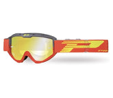 Maschera 3450-288 FL - Grigio/Rosso, Lente a Specchio